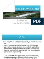 Hydro Electric Power Plant: Prepared By. Mr. Kamil Bin Sahidin