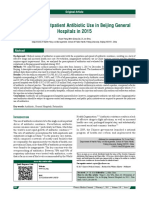 Evaluation of Outpatient Antibiotic Use in Beijing General Hospitals in 2015