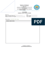 Cot-Rpms Observation Notes Forms