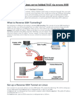 How To Access A Linux Server Behind NAT Via Reverse SSH Tunnel