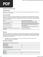 Mobil ATF 220: Automatic Transmission Fluid