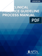 APTA Clinical Practice Guideline Process Manual