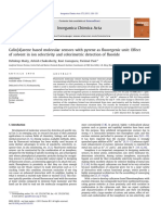 Calix (4) Arene Based Molecular Sensors With Pyrene As Fluoregenic Unit: Effect of Solvent in Ion Selectivity and Colorimetric Detection of Fluoride