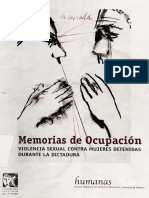 Memorias de Ocupación. Violencia Sexual Contra Mujeres Detenidas en La Dictadura Militar