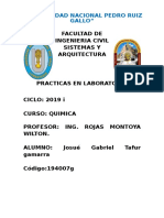 Informe 2019 Quimica I