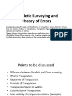 Geodetic Surveying and Theory of Errors