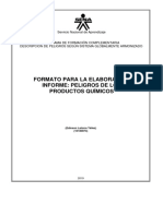 Formato de Investigacion de Productos Quimicos