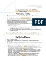 Summary Chapter 6 Language Learning and Teaching