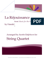 La Rejouissance Fireworks String Quartet PDF