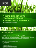 Philippines Eia Laws, Proclamation and Administrative Orders