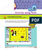 Activity Using Paint: Lesson