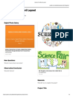 Science Fair Board Layout