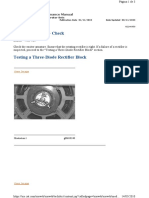 Rotating Rectifier - Check: Operation and Maintenance Manual