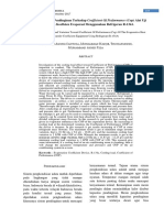 Efek Variasi Beban Pendinginan Terhadap Coefficient of Performance (Cop) Alat Uji Pengukuran Koefisien Evaporasi Menggunakan Refrigeran R-134A