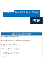 Lecture 7 Credit Risk Basel Accords