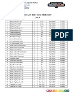 Pricelist Terbaru Toko Tata 2018