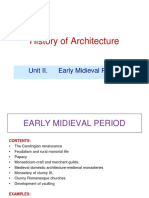 History of Architecture: Unit II. Early Midieval Period