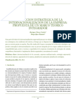 L20. La Dirección Estratégica de La Internacionalización de La Empresa