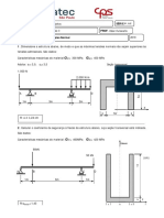 Mec Proj Res Mat II Lista 2 Flexao Simples Normal Exerc 2019