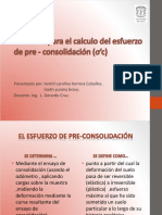 Metodos para El Calculo Del Esfuerzo de Pre-Consolidacion - TAREA 1