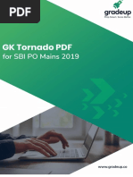 GK Tornado Sbi Po Main Exam 2019-68