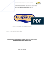 Diagnostico de Seguridad y Salud en Trabajo Quesos Guapurutu