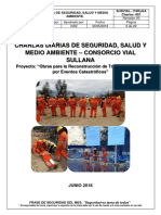 CHARLAS DE SEGURIDAD Y MEDIO AMBIENTE de 5 Minutos JUNIO