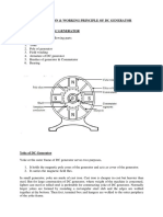 Construction and Working Principle of DC Generator