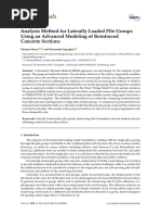 Materials: Analysis Method For Laterally Loaded Pile Groups Using An Advanced Modeling of Reinforced Concrete Sections