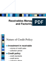 Receivables Management and Factoring