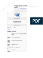 R (Lenguaje de Programación) : para Otros Usos de Este Término, Véase