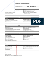 Developmental Milestones Checklist