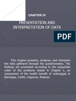 Presentation and Interpretation of Data