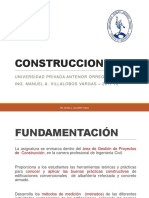 Construcciones: Universidad Privadaantenor Orrego Ing. Manuela. Villalobos Vargas - 2017 10