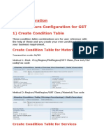 Tax Procedure Configuration For GST