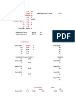 Input Data: Exterior Spans Interior Spans