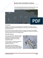 Quick Guide To Nose Wheel Positionning in Taxidraw