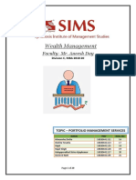 Wealth Management: Faculty: Mr. Aneesh Day