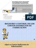 Registros Y Controles de Los Costos Indirectos de Fabricación