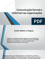 Comunicação Formal e Informal Nas Organizações