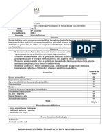 Teoria Psicanalítica - Plano de Aulas e Leituras