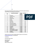 Solicitud de Cotizacion