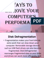 Ways To Improve Your Computer'S Performance