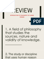 Review: Introduction To Philosophy of Human Person