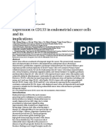 Expression of CD133 in Endometrial Cancer Cells and Its Implications