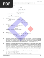 Inorganic Chemistry Questions