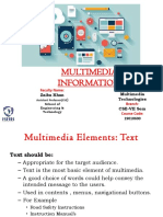 Multimedia Information: Course Name: Faculty Name