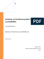 Physical Activity in Elders - Bariers and Benefits