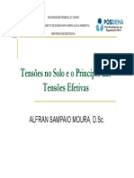 Aula 07 - Tensões No Solo e o Princípio Da Tensões Efetivas