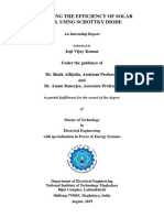 Increasing The Efficiency of Solar Panel Using Schottky Diode